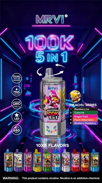 Mrvi Ag éirí 100k Puffs Vape
